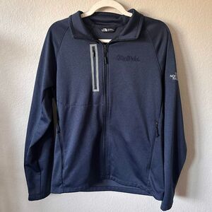 The North Face Mens Full Zip Jacket Navy Blue Size M Company Logo Gorpcore